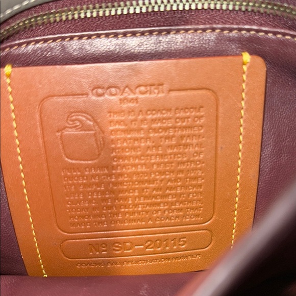 Coach Leather Saddle Bag - Picture 5 of 12